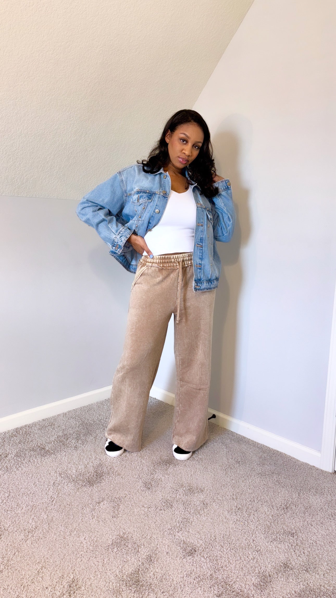“Cozy” Acid Washed Sweatpants