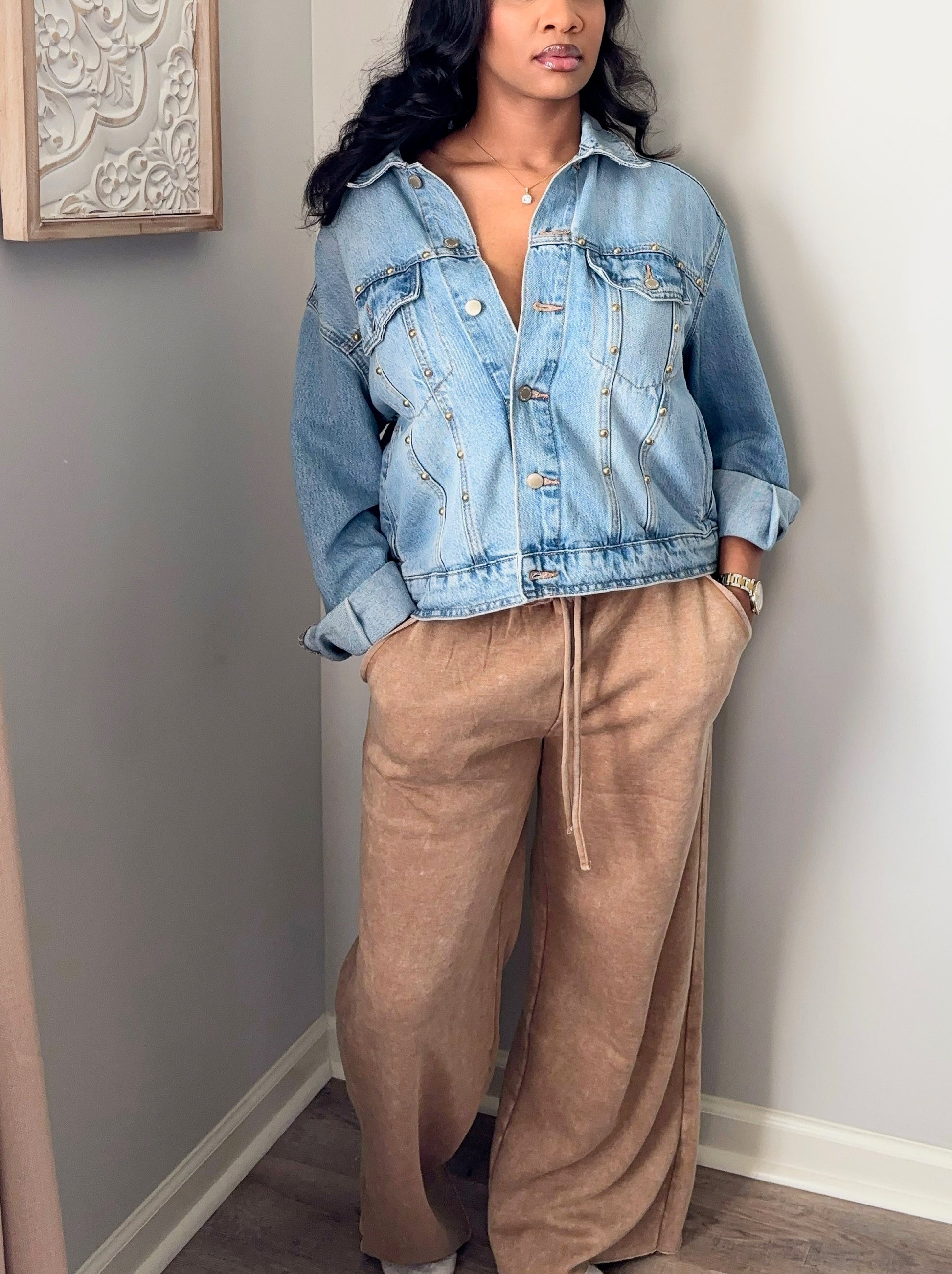 “Cozy” Acid Washed Sweatpants